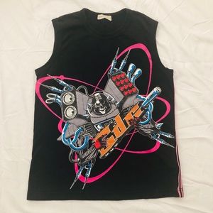 Vintage Commes Des Garçons Graphic Skull Tank Top